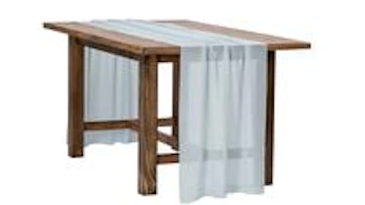 Dusty Blue Chiffon Table Runner