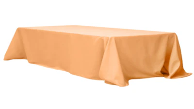 Peach Polyester 90″ x 132″ Rectangle
