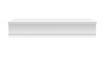 White Single Step for Platform Stage - 6ft