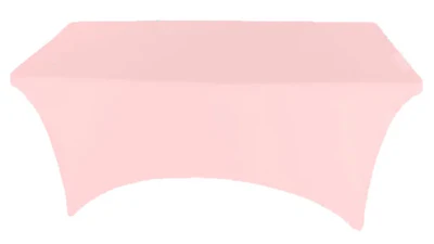 Pastel Pink Spandex Table Cover 6 ft. Rectangle