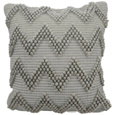 Grey Chevron Pillow