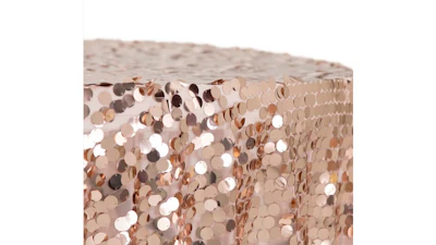 Rose Gold Payette 132″ Round