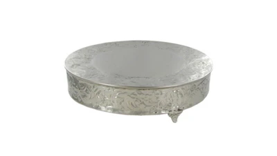 Silver Ornate Cake Stand 14 in. Round