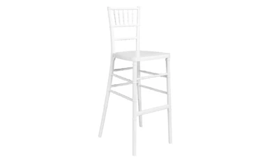 White Chiavari Chairs Barstool - Wood