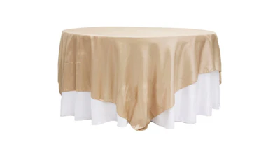 Champagne Taffeta Overlay 90″ x 90″