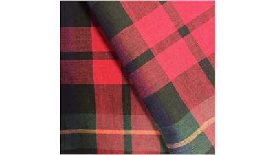 Christmas Plaid Polyester 75″ x 75″ Square Overlay