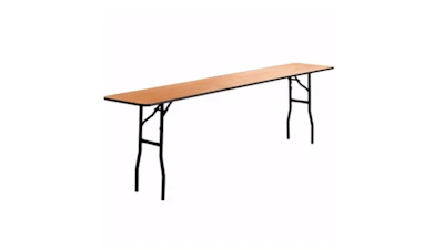Table 8ft W x 18 in D