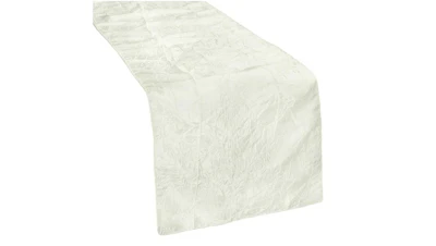 Ivory Crushed Taffeta Table Runner