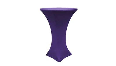 Purple Spandex Table Cover – 30″ Highboy