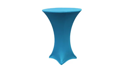 Electric Blue Spandex Table Cover – 30″ Highboy