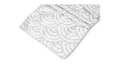 White Mermaid Scale Sequin Table Runner