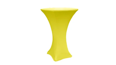 Neon Yellow Spandex Table Cover – 30″ Highboy