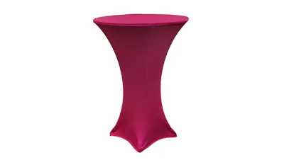 Fuchsia Pink Spandex Table Cover – 30″ Highboy