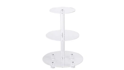 3 Tiered Acrylic Serving Stand Round