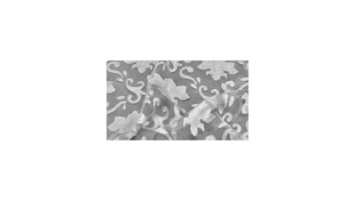 White Fleur De Lis 30″ x 156″ Table Runner Overlay