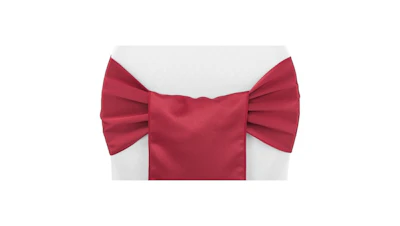 Cranberry Red Lamour Sash