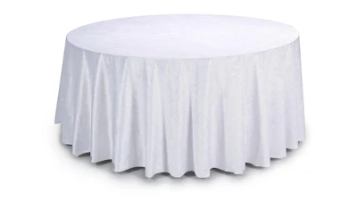 White (Economy) Velvet 120″ Round