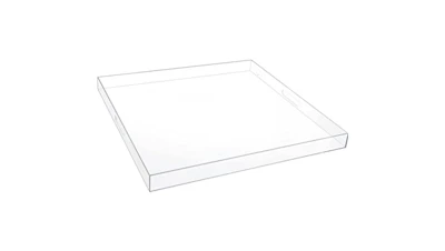 Clear Acrylic Tray 24 x 24 in. Square