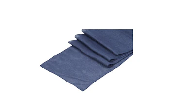 Navy Blue Faux Burlap Table Runner