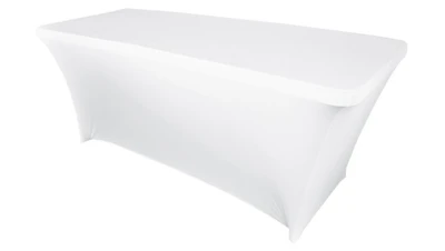 White Spandex – 8 FT Rectangle