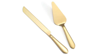 Gold Cake Serving Knife