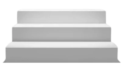 Dalix Dalix White Step - 6ft