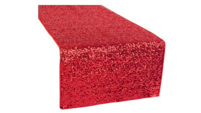 Red Sequin Table Runner