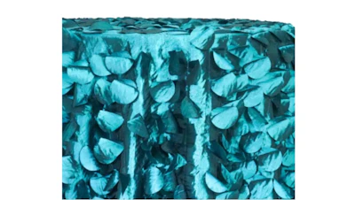 Teal Circle Petal 90″ x 132″ Rectangle