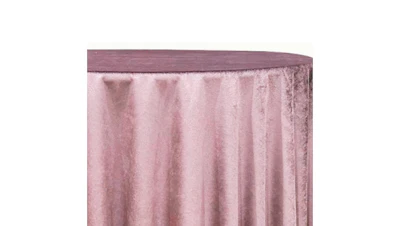 Dusty Blush (Lux) Velvet 132″ Round