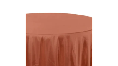 Terracotta Polyester 132″ Round