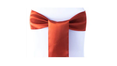 Rust Red Satin Sash