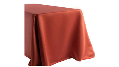 Rust Red (Economy) Lamour 90″ x 132″ Rectangle