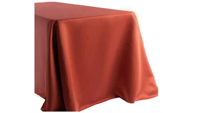 Rust Red (Economy) Lamour 90″ x 156″ Rectangle