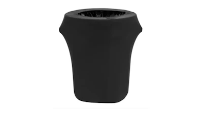 Black Spandex Trash Can Cover – ROUND