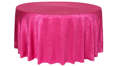 Fuchsia Crinkle Shimmer 132″ Round
