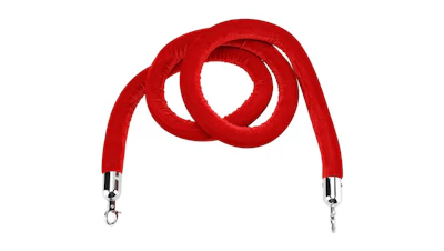 Red Stanchion Rope 6.5 ft.