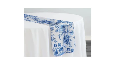 Blue Toile Table Runner