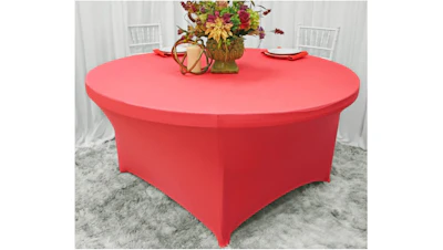 Neon Pink Spandex Table Cover – 60″ Round
