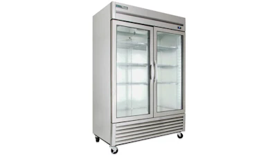 Glass Double Door Refrigerator
