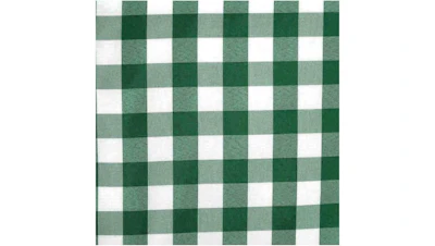 Green Gingham Table Runner