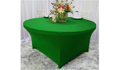 Green Spandex Table Cover – 72″ Round
