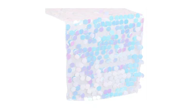 Iridescent White Payette 13″ x 108″ Runner