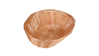 Plastic Wicker Bread Basket – 9″
