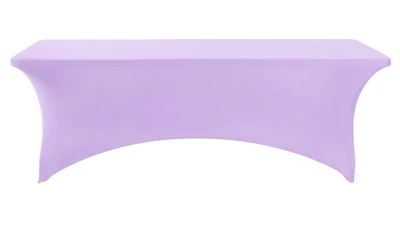 Lilac Purple Spandex Table Cover 6 ft. Rectangle