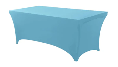 Sky Blue Spandex Table Cover 6 ft. Rectangle