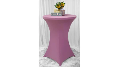 Lilac Spandex Table Cover – 30″ Highboy