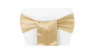 Antique Gold Satin Sash