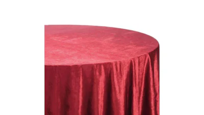 Apple Red (Economy) Velvet 90″ x 132″ Rectangle