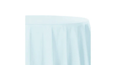 Baby Blue Polyester 132″ Round