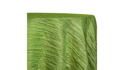 Avocado Green Lux Accordion Taffeta 132″ Round